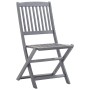 Folding garden chairs 2 pcs cushions solid acacia wood by vidaXL, Garden chairs - Ref: Foro24-3064560, Price: 141,98 €, Disco...