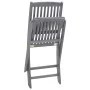 Folding garden chairs 2 pcs cushions solid acacia wood by vidaXL, Garden chairs - Ref: Foro24-3064560, Price: 121,31 €, Disco...