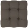 Gartenhocker aus weiß imprägnierten Kiefernholzpaletten von vidaXL, Modulare Sofas für den Außenbereich - Ref: Foro24-3066429...