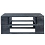Garden ottoman made of black impregnated pine wood pallets by vidaXL, Modular outdoor sofas - Ref: Foro24-3066441, Price: 63,...