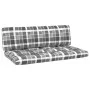 Zentrales Sofa aus weiß imprägnierten Gartenpaletten aus Kiefernholz von vidaXL, Modulare Sofas für den Außenbereich - Ref: F...