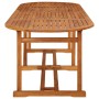 Garden dining set 11 pieces solid acacia wood by vidaXL, Garden sets - Ref: Foro24-3086980, Price: 772,67 €, Discount: %