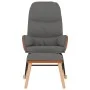 Silla mecedora con reposapiés tela gris claro de vidaXL, Mecedoras - Ref: Foro24-3097401, Precio: 147,05 €, Descuento: %