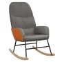Schaukelstuhl mit Fußstütze aus hellgrauem Stoff von vidaXL, Schaukelstühle - Ref: Foro24-3097401, Preis: 147,05 €, Rabatt: %