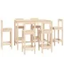 7-piece solid pine wood bar set by vidaXL, Furniture sets for kitchens and dining rooms - Ref: Foro24-3124712, Price: 336,07 ...