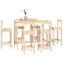 7-piece solid pine wood bar set by vidaXL, Furniture sets for kitchens and dining rooms - Ref: Foro24-3124712, Price: 336,07 ...
