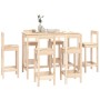 Set de bar 7 piezas madera maciza de pino de vidaXL, muebles para cocinas y comedores - Ref: Foro24-3124712, Precio: 340,52 €...