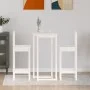 3-teiliges Bar-Set aus massivem weißem Kiefernholz von vidaXL, Möbelsets für Küchen und Esszimmer - Ref: Foro24-3124733, Prei...