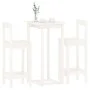 3-piece bar set solid white pine wood by vidaXL, Furniture sets for kitchens and dining rooms - Ref: Foro24-3124733, Price: 1...