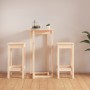 3-teiliges Bar-Set aus massivem Kiefernholz von vidaXL, Möbelsets für Küchen und Esszimmer - Ref: Foro24-3124727, Preis: 151,...