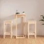 3-teiliges Bar-Set aus massivem Kiefernholz von vidaXL, Möbelsets für Küchen und Esszimmer - Ref: Foro24-3124727, Preis: 148,...