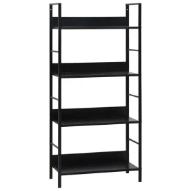 4-tier black engineered wood shelf 60x27.6x124.5cm by vidaXL, Bookcases and shelves - Ref: Foro24-288222, Price: 67,30 €, Dis...