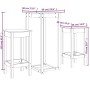 3-teiliges Bar-Set aus massivem Kiefernholz von vidaXL, Möbelsets für Küchen und Esszimmer - Ref: Foro24-3124727, Preis: 151,...