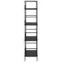 4-stufiges Regal aus schwarzem Holzwerkstoff, 60 x 27,6 x 124,5 cm von vidaXL, Bücherregale und Regale - Ref: Foro24-288222, ...