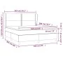 Box spring bed with taupe gray fabric mattress 160x200 cm by vidaXL, Beds and slatted bases - Ref: Foro24-3127897, Price: 587...