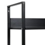 4-stufiges Regal aus schwarzem Holzwerkstoff, 60 x 27,6 x 124,5 cm von vidaXL, Bücherregale und Regale - Ref: Foro24-288222, ...