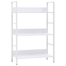 Estantería de 3 niveles madera ingeniería blanco 60x27,6x90,5cm de vidaXL, Librerías y estanterías - Ref: Foro24-288220, Prec...