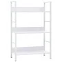 3-stufiges Regal aus weißem Holzwerkstoff, 60 x 27,6 x 90,5 cm von vidaXL, Bücherregale und Regale - Ref: Foro24-288220, Prei...