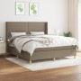 Boxspringbett mit taupegrauer Stoffmatratze 160x200 cm von vidaXL, Betten und Lattenroste - Ref: Foro24-3131925, Preis: 598,8...