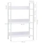 3-stufiges Regal aus weißem Holzwerkstoff, 60 x 27,6 x 90,5 cm von vidaXL, Bücherregale und Regale - Ref: Foro24-288220, Prei...