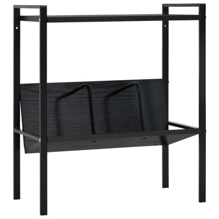 2-tier shelving black engineered wood 52x28x59 cm by vidaXL, Bookcases and shelves - Ref: Foro24-288230, Price: 30,95 €, Disc...