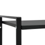 2-tier shelving black engineered wood 52x28x59 cm by vidaXL, Bookcases and shelves - Ref: Foro24-288230, Price: 30,95 €, Disc...