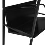 2-tier shelving black engineered wood 52x28x59 cm by vidaXL, Bookcases and shelves - Ref: Foro24-288230, Price: 30,95 €, Disc...