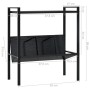 2-tier shelving black engineered wood 52x28x59 cm by vidaXL, Bookcases and shelves - Ref: Foro24-288230, Price: 30,95 €, Disc...