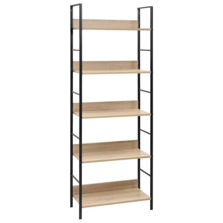 5-stufiges Regal aus technischem Eichenholz, 60 x 27,6 x 158,5 cm von vidaXL, Bücherregale und Regale - Ref: Foro24-288227, P...