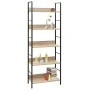 5-tier engineered oak wood shelf 60x27.6x158.5cm by vidaXL, Bookcases and shelves - Ref: Foro24-288227, Price: 70,24 €, Disco...