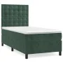 Box spring bed with dark green velvet mattress 80x200 cm by vidaXL, Beds and slatted bases - Ref: Foro24-3143232, Price: 299,...