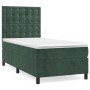 Boxspringbett mit dunkelgrüner Samtmatratze 80x200 cm von vidaXL, Betten und Lattenroste - Ref: Foro24-3143232, Preis: 299,35...