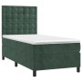 Box spring bed with dark green velvet mattress 80x200 cm by vidaXL, Beds and slatted bases - Ref: Foro24-3143232, Price: 299,...