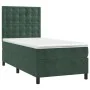 Box spring bed with dark green velvet mattress 80x200 cm by vidaXL, Beds and slatted bases - Ref: Foro24-3143232, Price: 299,...