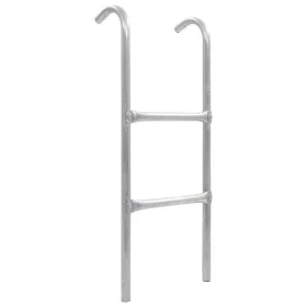 Trampoline bed ladder with 2 silver steel steps, 72 cm. by vidaXL, Accessories for trampolines - Ref: Foro24-92408, Price: 31...