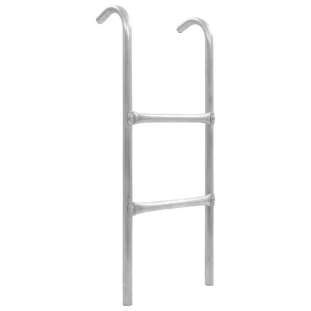 2-stufige Trampolinleiter silber Stahl 72 cm von vidaXL, Zubehör für Trampoline - Ref: Foro24-92408, Preis: 31,24 €, Rabatt: %