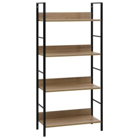 4-level engineered oak wood shelf 60x27.6x124.5cm by vidaXL, Bookcases and shelves - Ref: Foro24-288223, Price: 73,56 €, Disc...