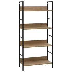 4-level engineered oak wood shelf 60x27.6x124.5cm by vidaXL, Bookcases and shelves - Ref: Foro24-288223, Price: 69,02 €, Disc...