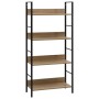 4-stöckiges Regal aus Eichenholz 60x27,6x124,5cm von vidaXL, Bücherregale und Regale - Ref: Foro24-288223, Preis: 73,56 €, Ra...