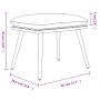 Taupe gray fabric footstool 45x29.5x35 cm by vidaXL, Ottomans - Ref: Foro24-341502, Price: 33,90 €, Discount: %