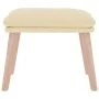 Cream fabric footstool 45x29.5x35 cm by vidaXL, Ottomans - Ref: Foro24-341426, Price: 36,01 €, Discount: %
