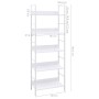 5-stöckiges Parkettregal weiß 60x27,6x158,5 cm von vidaXL, Bücherregale und Regale - Ref: Foro24-288228, Preis: 86,08 €, Raba...