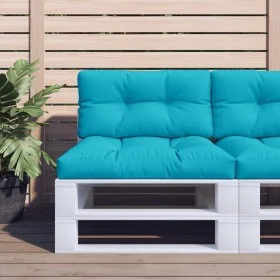 Pallet cushions 2 pieces turquoise fabric by vidaXL, Cushions for chairs and sofas - Ref: Foro24-360732, Price: 65,30 €, Disc...