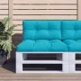 Palettenkissen 2 Stück türkiser Stoff von vidaXL, Kissen für Stühle und Sofas - Ref: Foro24-360732, Preis: 65,30 €, Rabatt: %