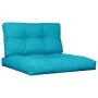 Pallet cushions 2 pieces turquoise fabric by vidaXL, Cushions for chairs and sofas - Ref: Foro24-360732, Price: 65,30 €, Disc...
