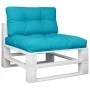 Pallet cushions 2 pieces turquoise fabric by vidaXL, Cushions for chairs and sofas - Ref: Foro24-360732, Price: 65,30 €, Disc...