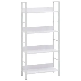 4-stufiges Regal aus weißem Holzwerkstoff, 60 x 27,6 x 124,5 cm von vidaXL, Bücherregale und Regale - Ref: Foro24-288224, Pre...