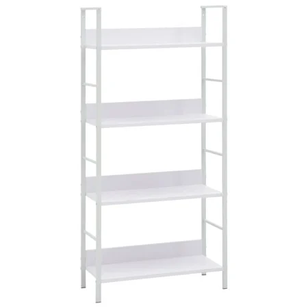 4-stufiges Regal aus weißem Holzwerkstoff, 60 x 27,6 x 124,5 cm von vidaXL, Bücherregale und Regale - Ref: Foro24-288224, Pre...