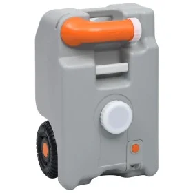 Gray camping water tank with wheels 25 L by vidaXL, Camping and hiking - Ref: Foro24-30135, Price: 103,07 €, Discount: %