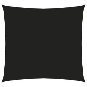 Toldo de vela rectangular tela Oxford negro 2,5x3 m